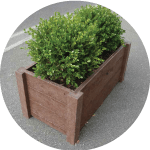 Planters and bike rack