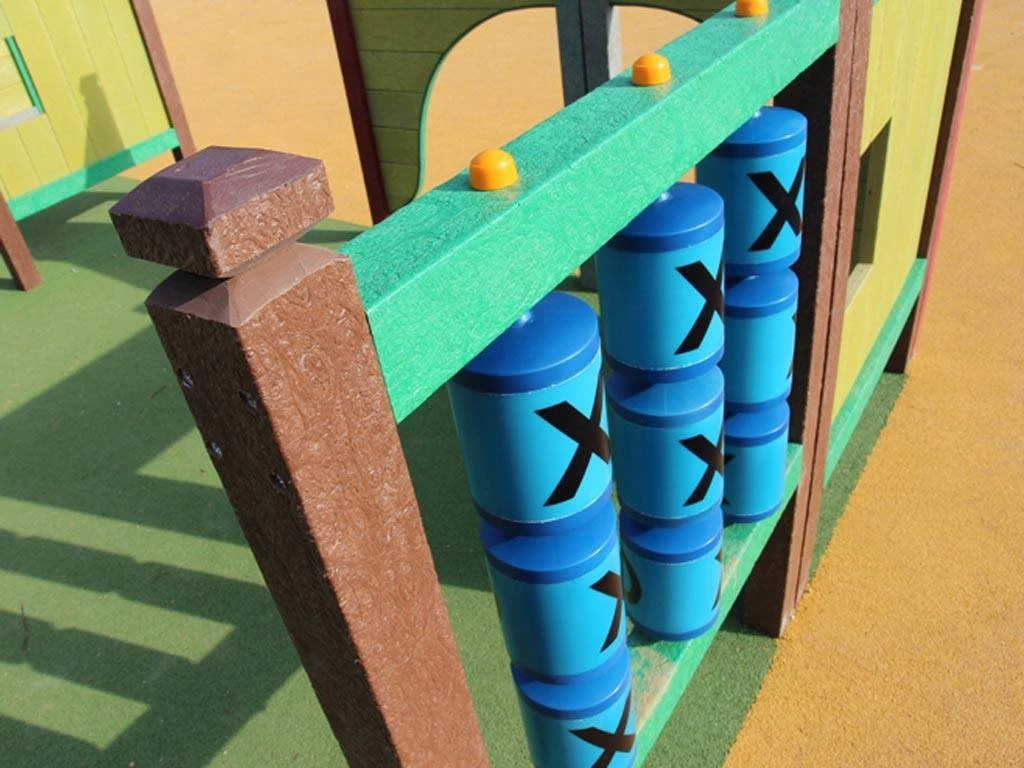 TRIS inclusive sensory panel in Strongplast post-consumer recycled plastic - accessible tactile playground equipment for disabled children