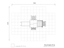 area di sciurezza combinato semplice strongplast epolietilene kit di montaggio