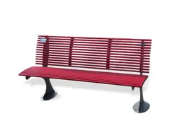 panchina shark rossa arredo urbano