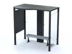 Smart bus shelter with smart central totem