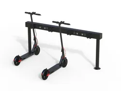 Scooter charge station powered by line