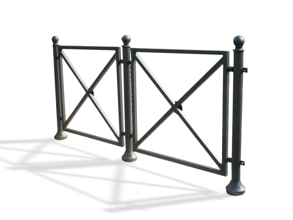 transenna acciaio ghisa modulo contiguo quadro