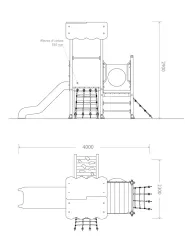 2d combinato semplice strongplast epolietilene kit di montaggio