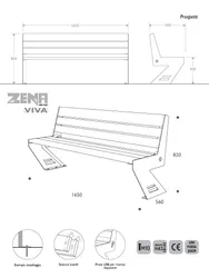 2d panchina zena smart acciaio laser legno moderna arredo urbano smartcity usb wifi bench