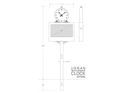 misure2d orologio urban digital signage clock