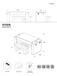 tavolo interattivo per bambini smart viva per centri commerciali misure 2d