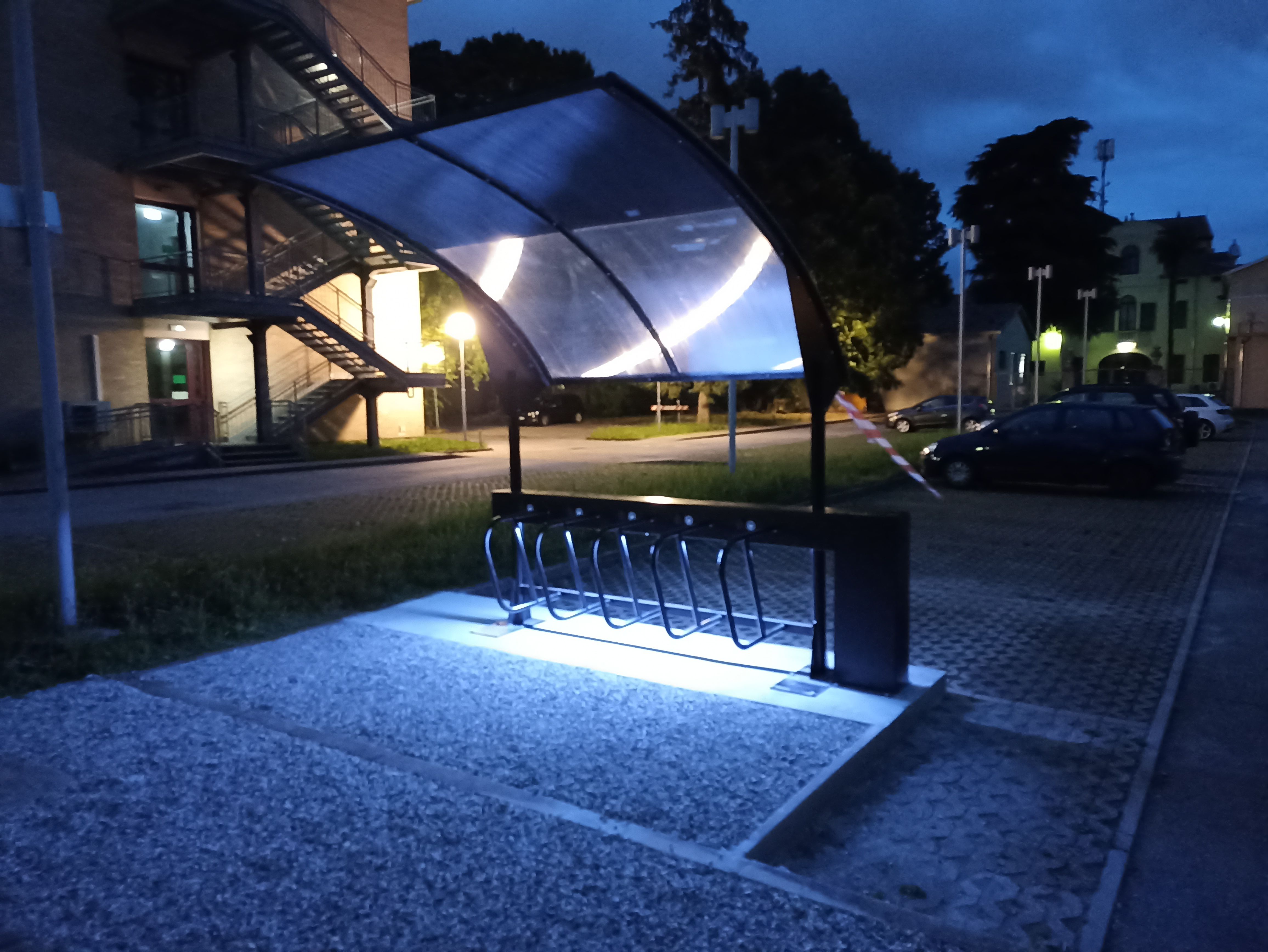 University Padova Bus Shelter Smat Charge Ebike Scooter