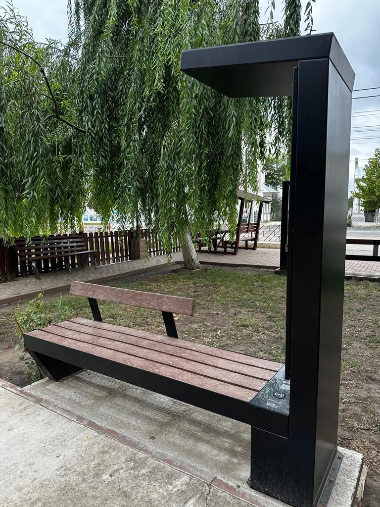 viva adv smart bench advertising usb wireless hotspot playground